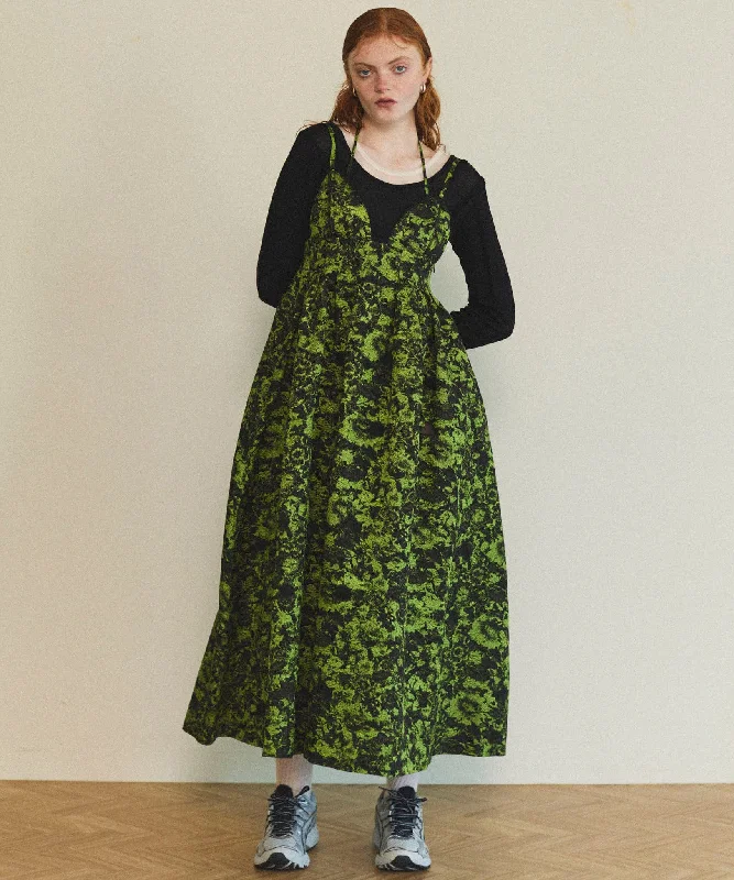 【25SPRING PRE-ORDER】Lame Jacquard Volume Silhouette Dress Tunics Business professional