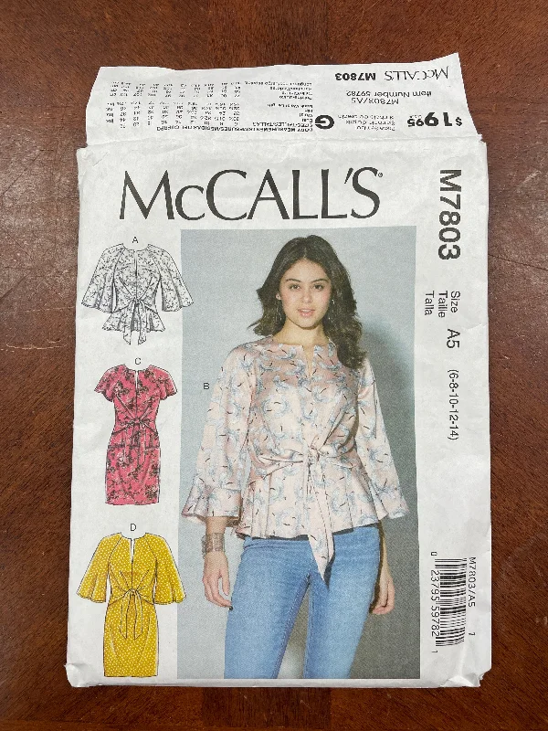 2018 McCall's 7803 Pattern - Women's Knit Dress and Top FACTORY FOLDED Tunics Fall fleece