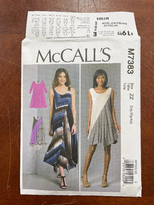 2016 McCall's 7383 Pattern - Dresses FACTORY FOLDED Tunics Vintage classic