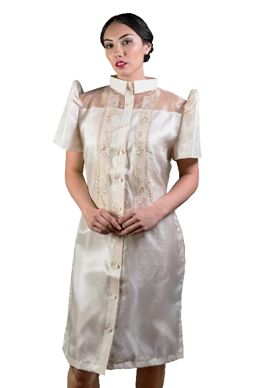 WV06 - Barong Tagalog Dress - Filipiniana Tunics Fleece cozy