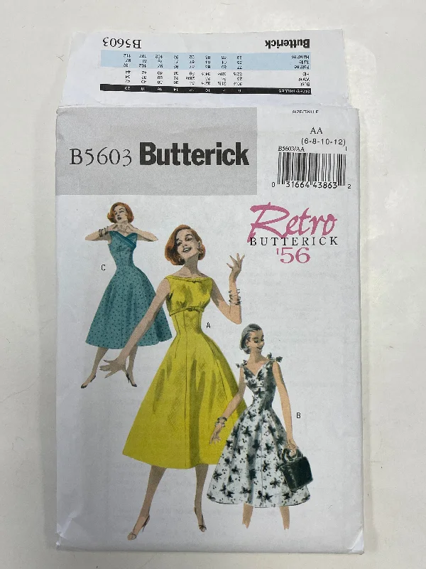 SALE 1956 Butterick 5603 Sewing Pattern - Dress FACTORY FOLDED Tunics Chic fashionable