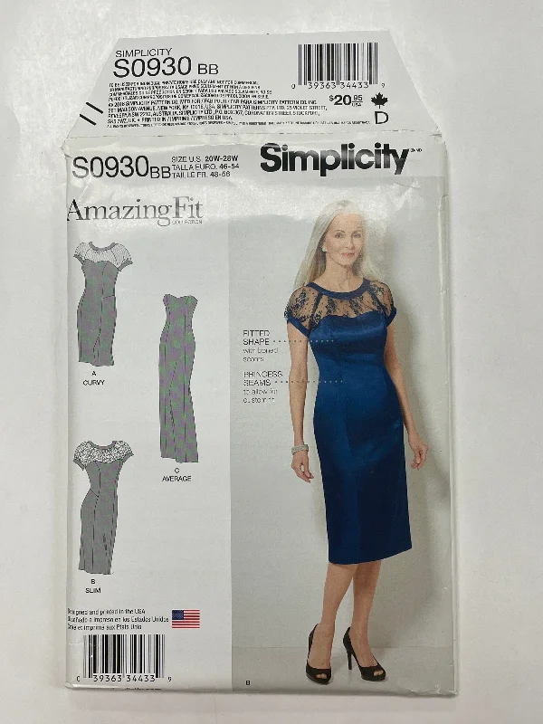 SALE 2016 Simplicity 0930 Sewing Pattern - Dress FACTORY FOLDED Tunics Stylish elegant