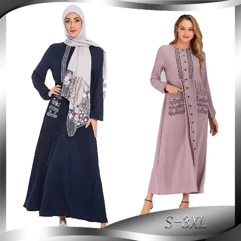 Bubble Chiffon Long Sleeve Abaya Dress for Turkey Middle Eastern Women Tunics Sophisticated sleek