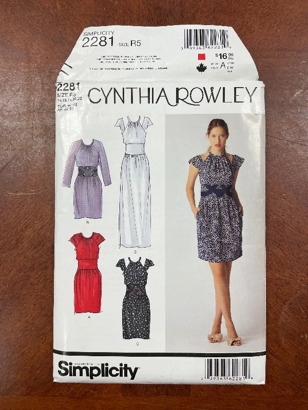 2010 Simplicity 2281 Pattern - Women's Dress FACTORY FOLDED Tunics Summer linen