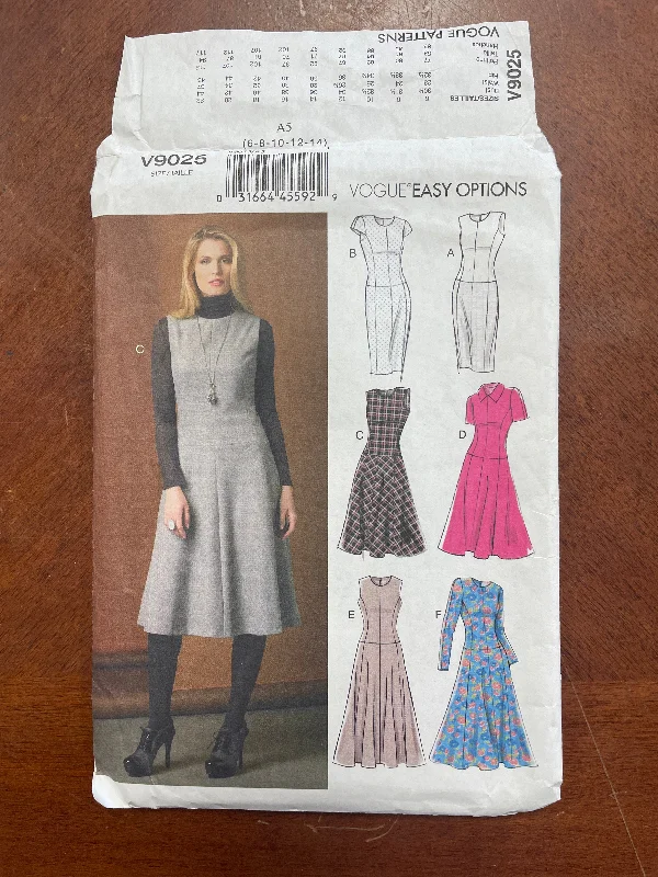 2014 Vogue 9025 Pattern - Dress FACTORY FOLDED Tunics Exclusive limited