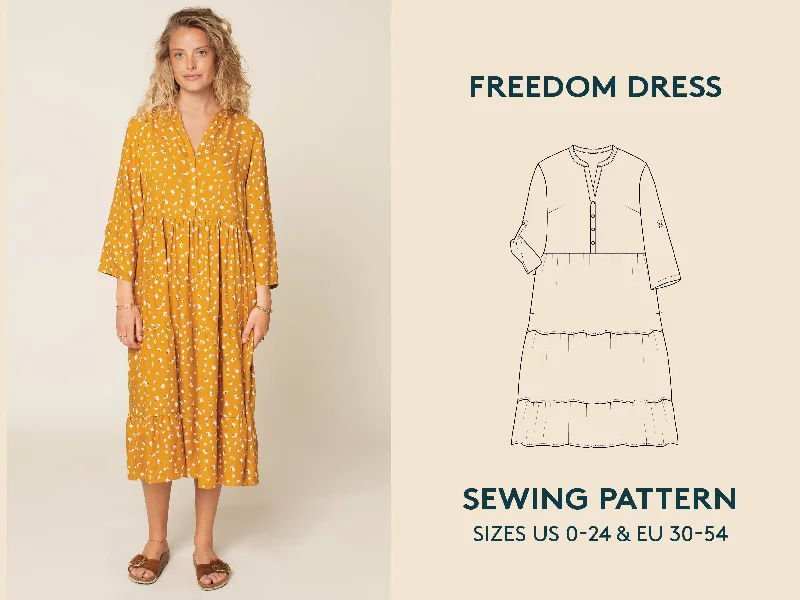 Freedom Dress - Sewing Pattern | Wardrobe By Me Tunics Cozy comfortable