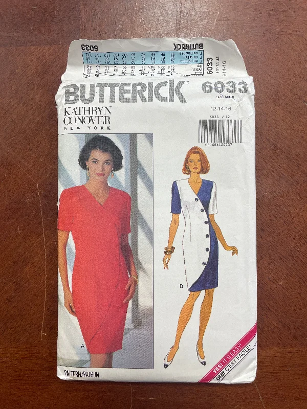 1992 Butterick 6033 Pattern - Dress FACTORY FOLDED Tunics Sale discount