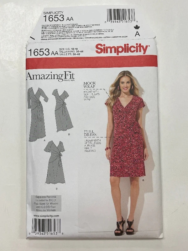 SALE 2013 Simplicity 1653 Sewing Pattern - Dress FACTORY FOLDED Tunics Leisure comfortable