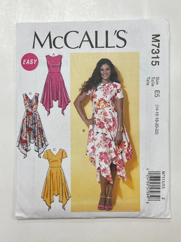 SALE 2016 Simplicity 7315 Sewing Pattern - Dress FACTORY FOLDED Tunics Yoga stretchy