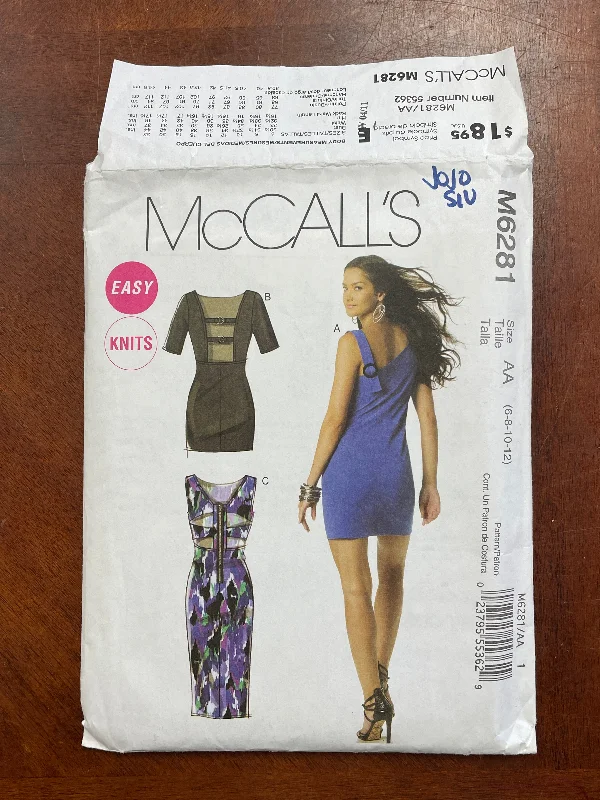 2011 McCall's 6281 Pattern - Dress Tunics Designer luxury