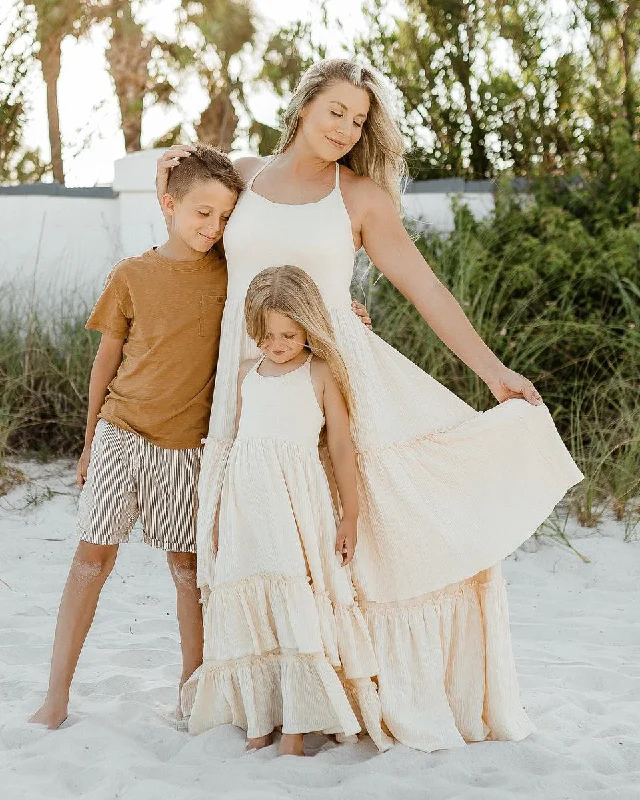 Women's Wendy Dress (sand muslin) Tunics Summer linen