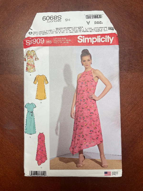 2019 Simplicity 8909 Sewing Pattern - Dresses FACTORY FOLDED Tunics Travel practical