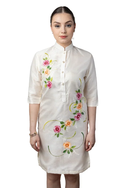 WV10 - Barong Tagalog Dress Painting - Filipiniana Tunics Mesh breathable