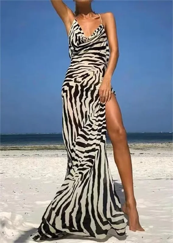 Summer Women Clothing V neck High Waist Back Cutout out Lace up Strap Slim Dress Women Tunics Modern contemporary
