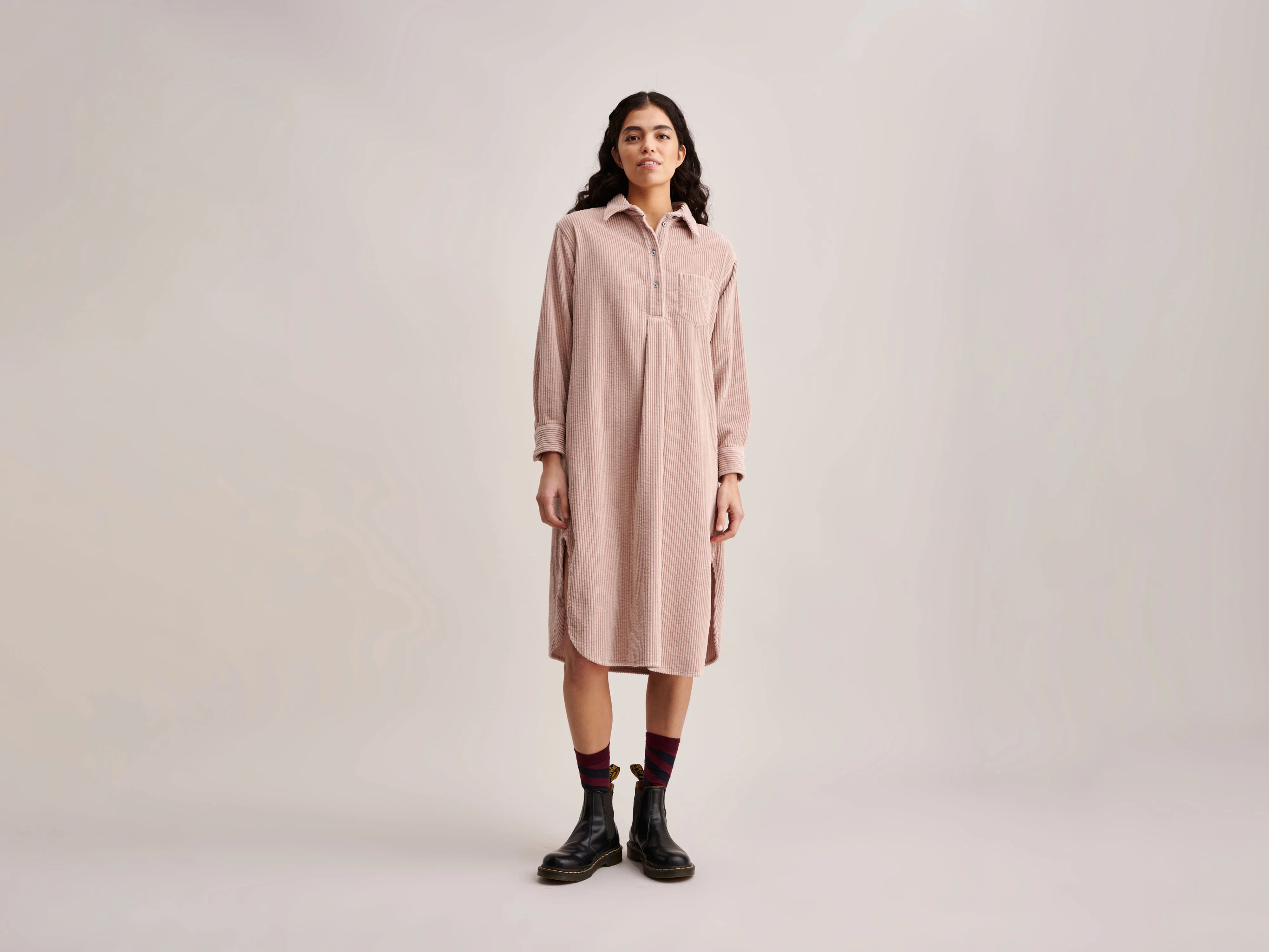 Gaby Dress (232 / W / NACRE) Turtleneck Warm Winter