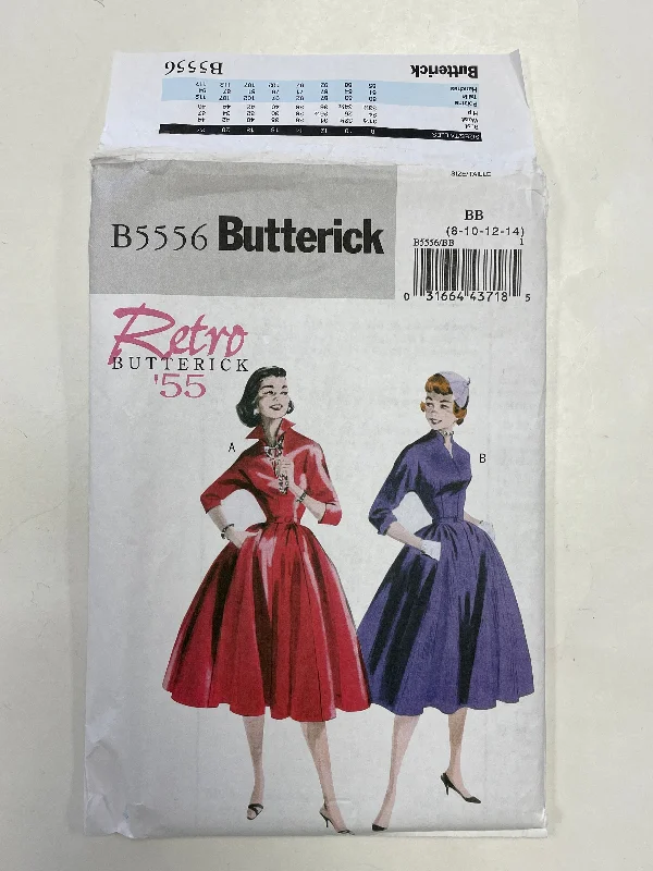 SALE 1955 Butterick 5556 Sewing Pattern - Dress and Belt FACTORY FOLDED Tunics Trendy modern