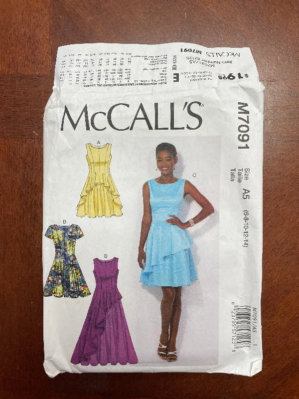 2015 McCall's 7091 Pattern - Dress FACTORY FOLDED Tunics Versatile stylish