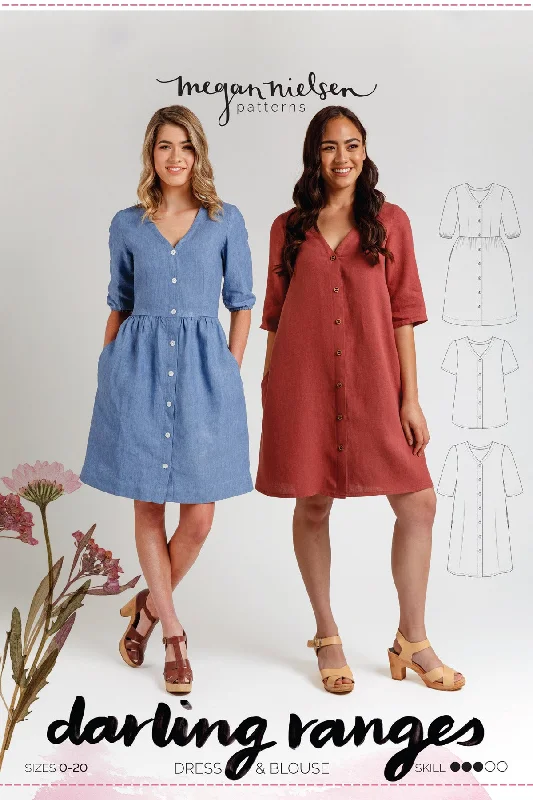 Darling Ranges Dress - Sewing Pattern | Megan Nielsen Tunics New arrival