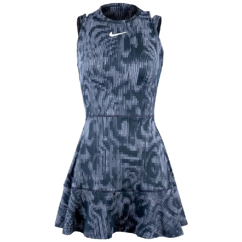 Nike Women's Slam Paris Dress - Thunder Blue Tunics Trendy modern