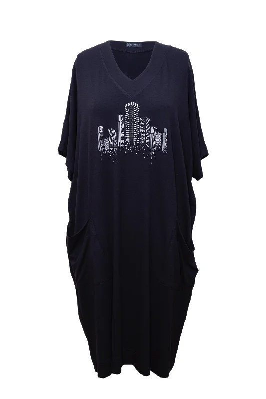 Bittermoon - D512 Brunch Dress Tunics Canvas sturdy