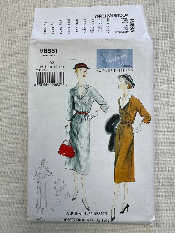 SALE 1952 Reproduction Vogue 8851 Pattern - Dress and Belt FACTORY FOLDED Tunics Practical durable