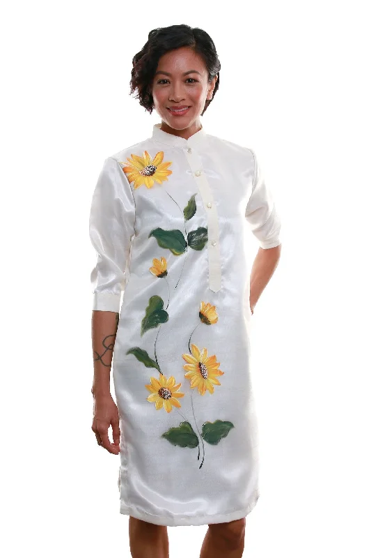 WV02 - Barong Tagalog Dress - Filipiniana Tunics Yoga stretchy