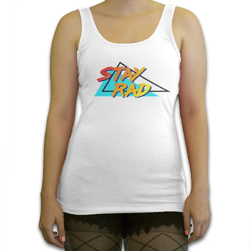 Function - Stay Rad 80's Women's Fashion Tank Top cotton tank top