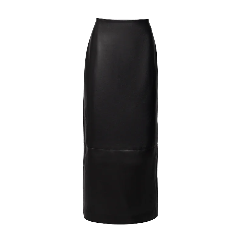 The Alva Pencil Skirt silk skirt smooth