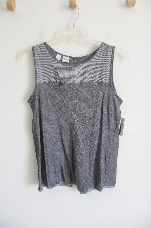 NEW Canyon River Blues Striped Gray Tank | L lime green tank