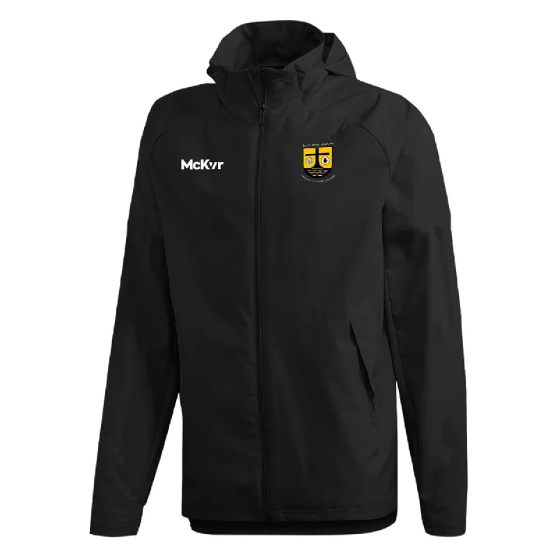 Mc Keever Loughmacrory St. Teresa's Core 22 Rain Jacket - Adult - Black Welt Pockets Slit Pockets Flap Pockets