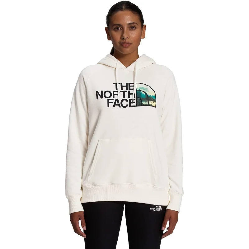 The North Face Women's Half Dome Tri-Blend Pullover Hoodie Boyleg Sleeve Pullover