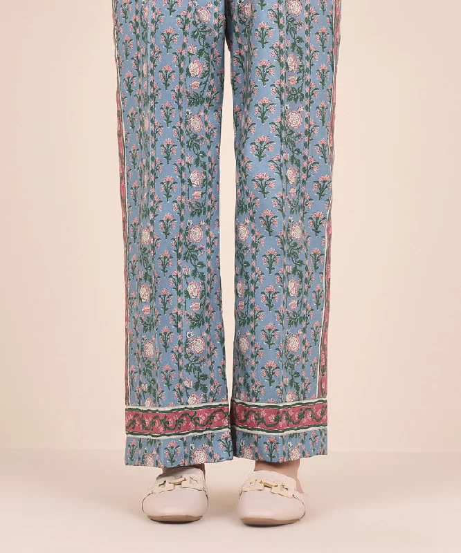 Printed Cotton Trousers Trousers Sale Discount