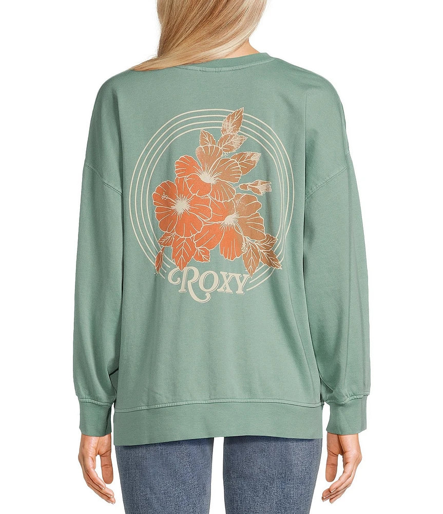 ROXY Womens Coastal Motion Pullover Sweatshirt High Neck Pullover