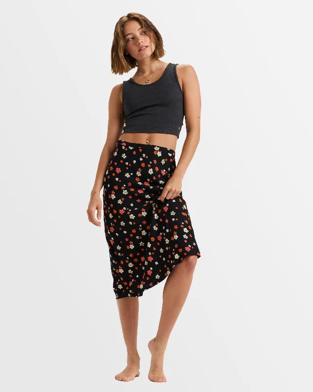 Womens Shelly Beach Midi Skirt cashmere skirt soft