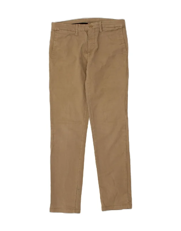 CARHARTT Womens Slim Chino Trousers W30 L32  Beige Polyester Trousers Corduroy Warm