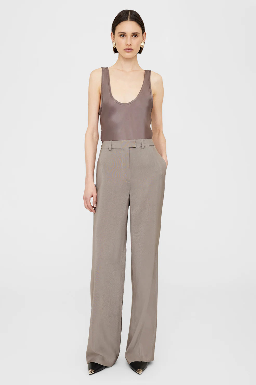 Anine Bing - Dolan Trouser in Clay Trousers Hiking Durable