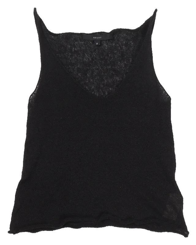 SS99 Tom Ford Era Linen Tank Top peekaboo tank top