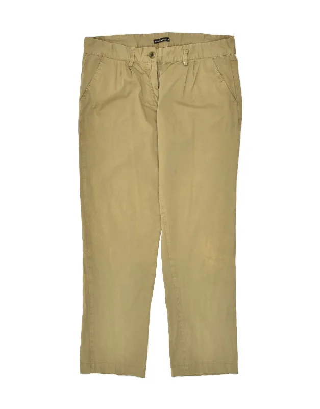 BEST COMPANY Womens Straight Chino Trousers IT 46 Large W34 L28  Khaki Trousers Corduroy Warm