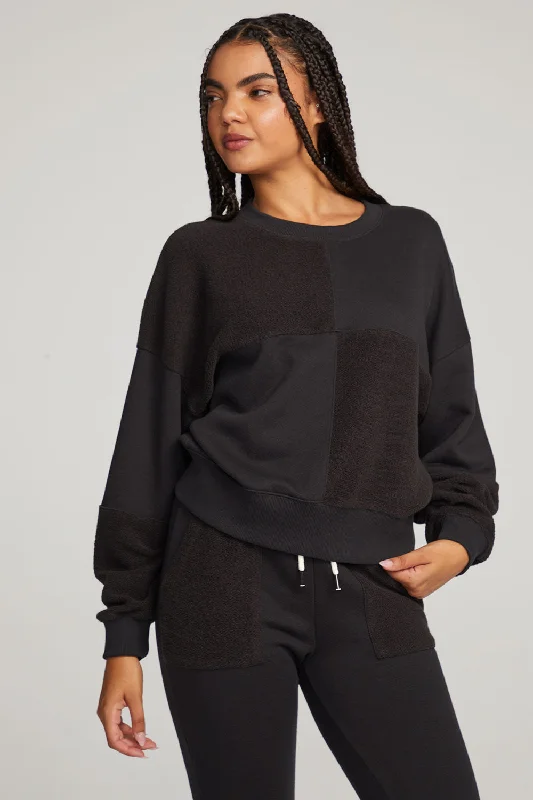 Marie Licorice Pullover Fitted Ribbed Sweater