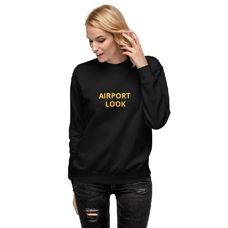 Airport - Women's Fleece Pullover Cold Shoulder Design