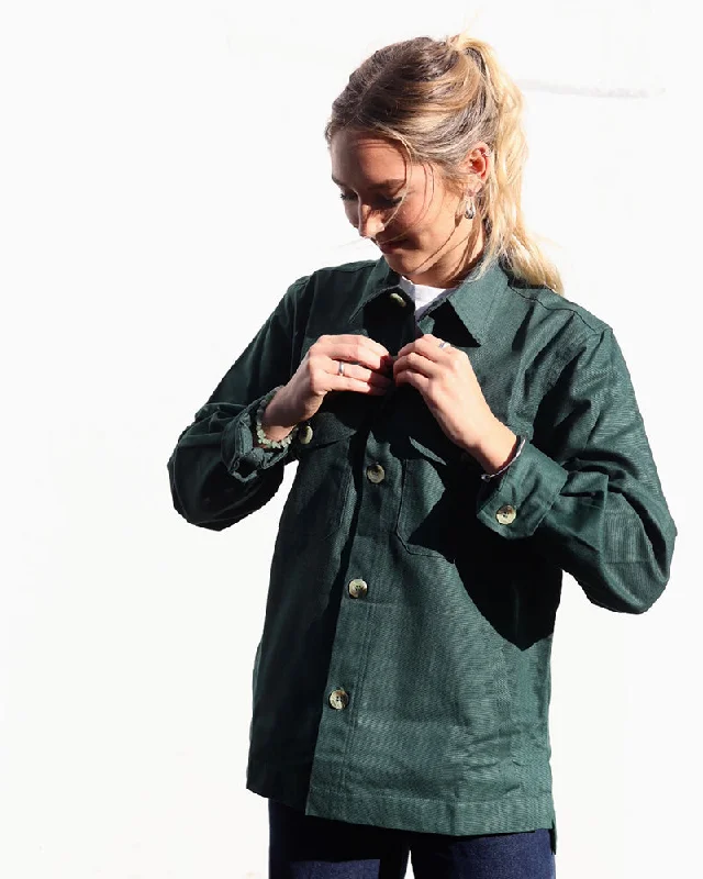 Workwear jacket | Bottle Green Plaid Jacket Tartan Jacket Houndstooth Jacket