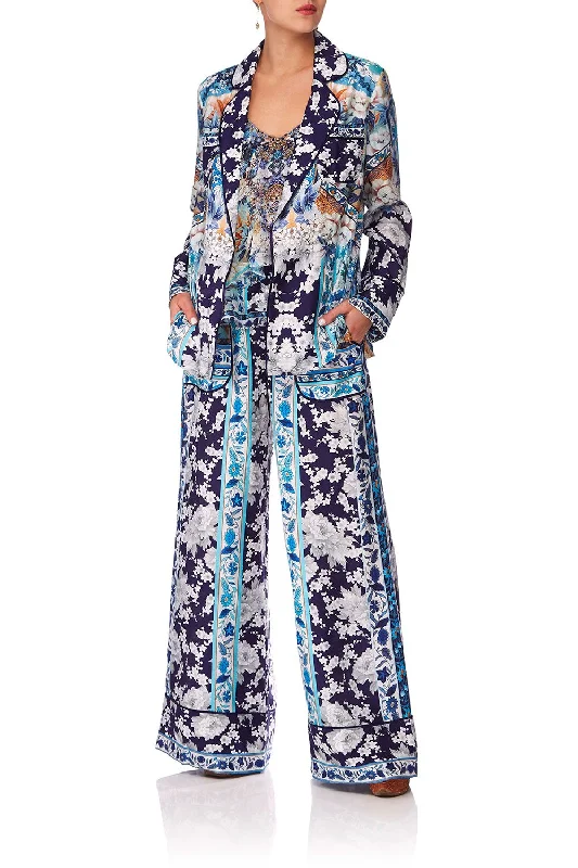 LOUNGE TROUSER W/CUFF TOKYO TRIBE Trousers Culottes Wide Leg