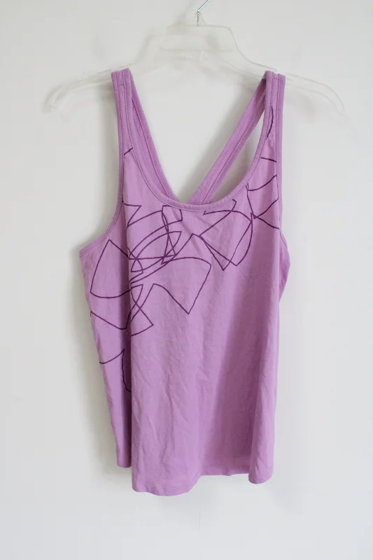 Under Armour HeatGear Purple Logo Tank | M flowy tank top