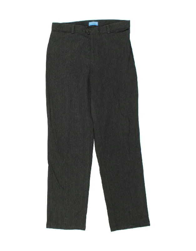 DOCKERS Womens Straight Casual Trousers US 10 Large W32 L31 Grey Cotton Trousers Bridal Satin