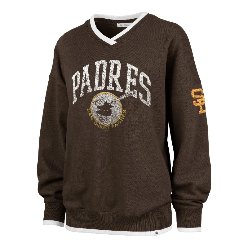 SAN DIEGO PADRES COOPERSTOWN WAX PACK DAZE EIGHTIES '47 PULLOVER WOMENS Crew Neck Wool