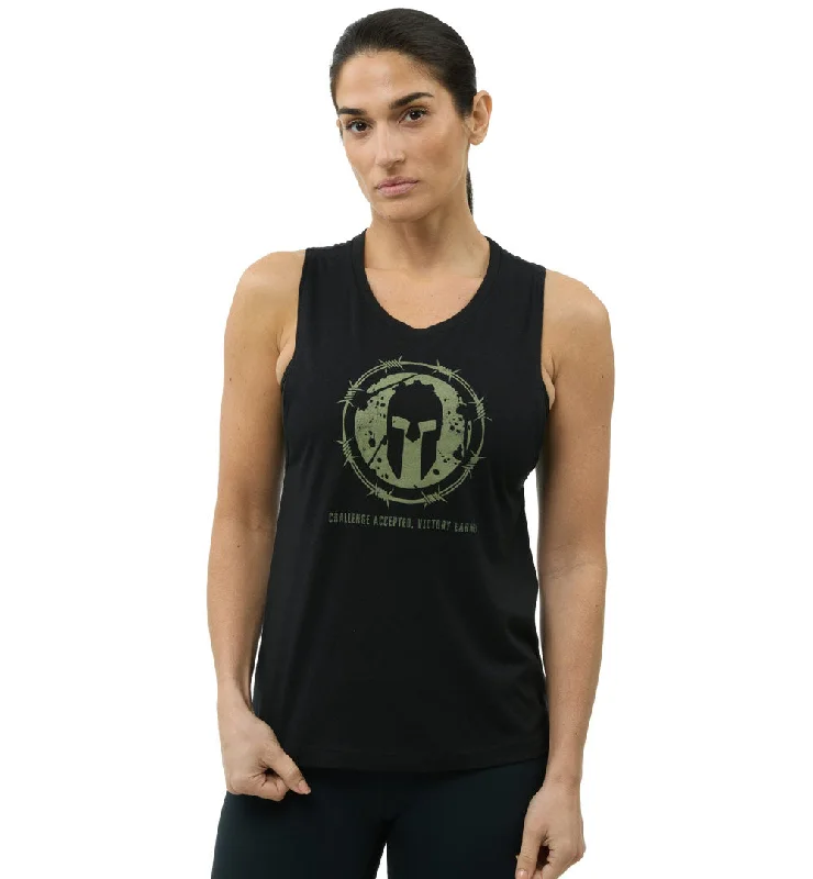 SPARTAN Barbed Wire Tank - Women's boho tank top