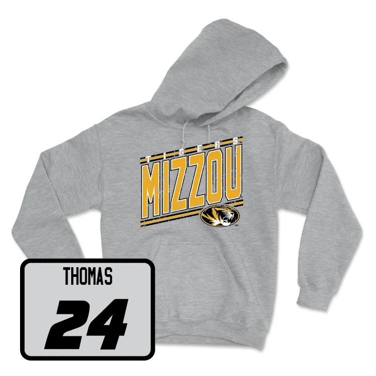 Sport Grey Women's Soccer Vintage Hoodie - Scarlett Thomas Hoodie with Frayed Bohemian Relaxed