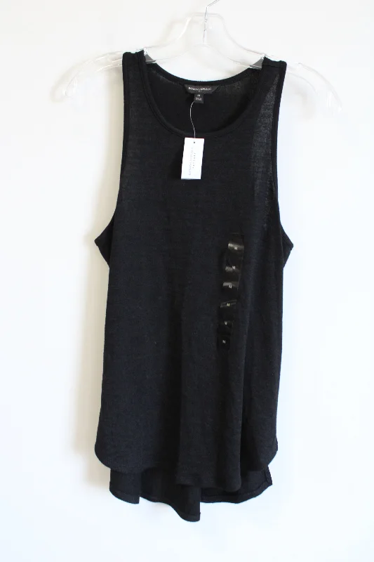 NEW Banana Republic Black Knit Tank | M breathable tank top