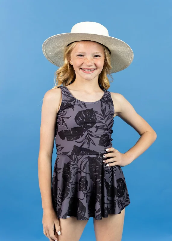 Tropical Night | Youth Skirted One-Piece summer skirt style