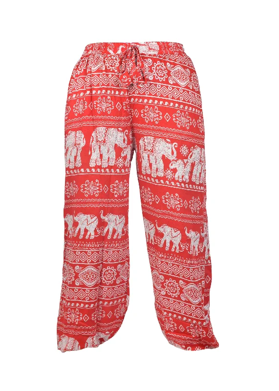 womens-smocked-waist-elephant-print-harem-hippie-trousers Trousers Essential Wardrobe